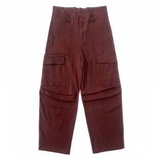 2026年春季阔腿工装裤大码直筒弯道长裤胖mm高腰百搭休闲阔腿裤子