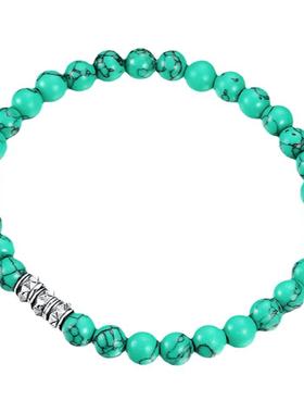 EBYG海天一色手串男新中式国风绿色珠子小众高级感串珠男士手链