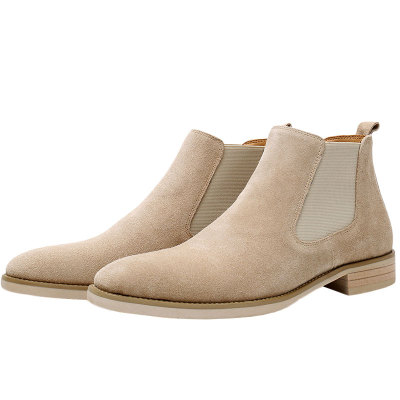 真皮短靴切尔西透气英伦