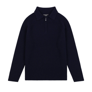 【秋冬系列】Begg x Co Magnus男士纯羊绒海军蓝马格努斯拉链毛衣