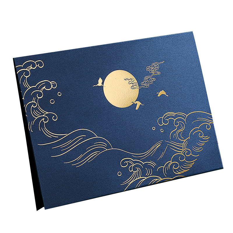 海上明月创意浮雕立体中秋贺卡高贺卡/卡片