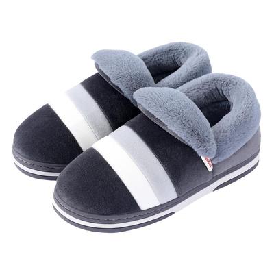 加绒加厚包跟保暖棉拖鞋