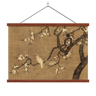 宋代美学中古客厅沙发背景墙装饰画高级感餐厅茶室中式复古风挂画