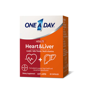 【自营】拜耳OneADay熬夜心肝宝奶蓟草护旰片水飞蓟辅酶Q10护心脏