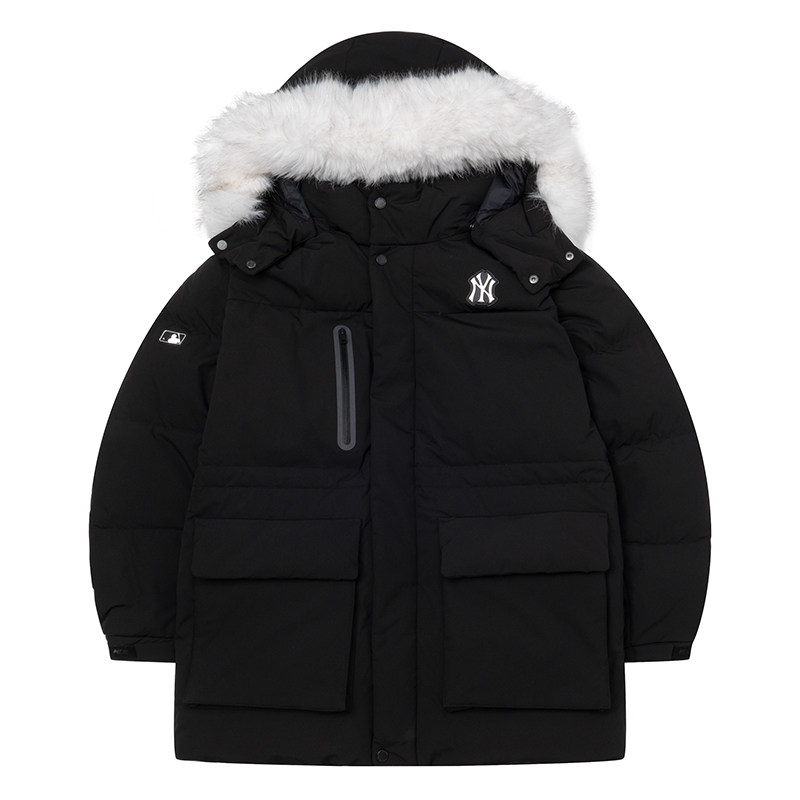 【正品】MLB鹅绒毛领羽绒服