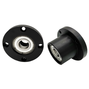 钢制圆形法兰双轴承座组件带座轴承固定座轴支座BFP01 BGRBB6206