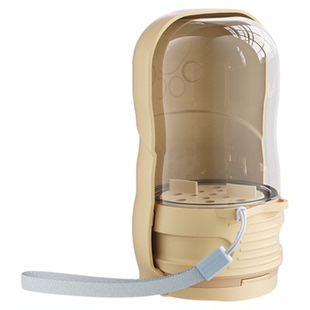 约克夏狗狗外出水杯迷你斜挎便携式喂喝水壶小型犬遛狗宠物随行杯