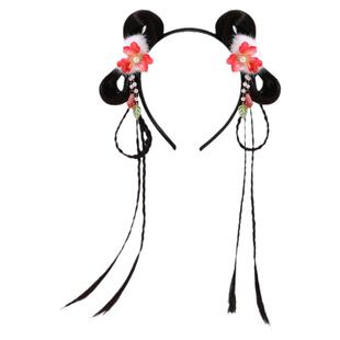 儿童汉服发箍头饰新年古风假发辫2025新款女童中国风流苏发卡发饰