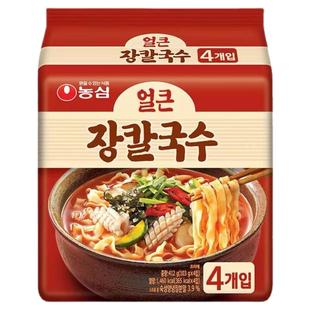 韩国进口农心刀削面宽面农辛辣海鲜韩式宿舍速食泡面拉面方便面