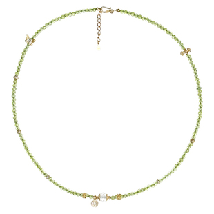 方糖家 绿野仙踪/原创设计天然橄榄石蝴蝶三圈手链轻奢小众手串女