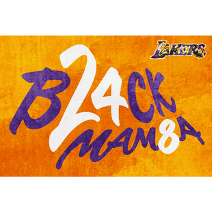 潮牌个性BLACK MAMBA字母地毯客厅沙发茶几毯电竞房卧室床边地垫