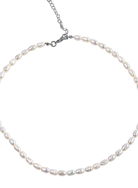 儿童天然5-6mm米粒淡水珍珠项链