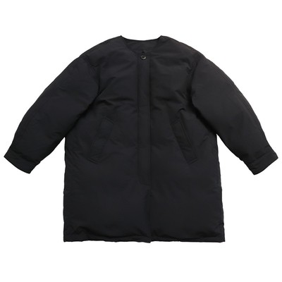 90白鸭绒经典圆领廓形羽绒服