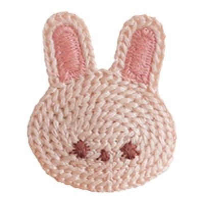 婉瑜女童针织卡通小兔汗毛夹