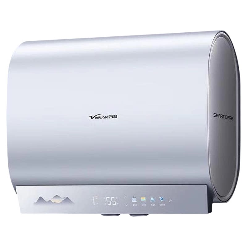 万和扁桶电热水器60升家用浴室双管变频节能出水断电安全洗A3mini