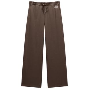 OCHIRLY欧时力 100%新疆棉大直筒长裤女宽松阔腿休闲春款