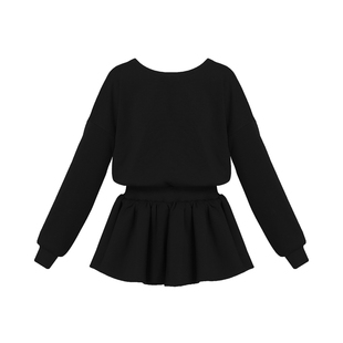 VOCK 甜心派对 辣妹小个子加绒卫衣裙情人节显瘦长袖蓬蓬裙连衣裙