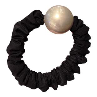 高级感珍珠大肠弹力发圈2025新款后脑勺头绳扎头发丸子头皮筋头饰