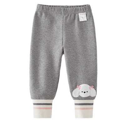 杰里贝比儿童打底裤秋季婴儿洋气女童打底裤春秋宝宝秋装裤子外穿