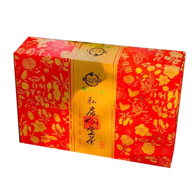 宁夏吴忠正宗塞上八朵礼盒八宝茶特产银川伴手礼手工盖碗茶三炮台