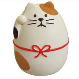 日本杂货ZAKKA  小鸟松鼠萌物池塘和风 旅猫三毛猫摆件