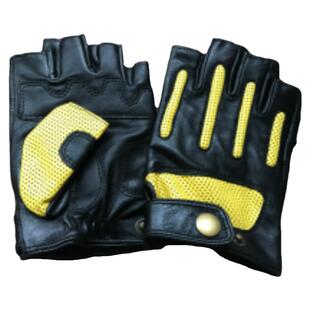 半指真皮手套男薄款单层夏开车驾驶骑行哈雷复古摩托车机车皮手套