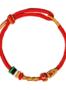 灵隐2026本命年红绳手链女属马红色太岁手绳手工编织礼物