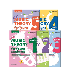 小小音乐家乐理教程 第四版 英文版 全套共一至五级 POCO原版进口 Music Theory for Young Musicians Grade 1-5 4th Ed