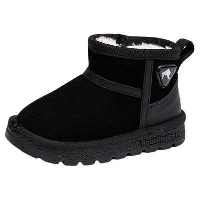 帕丁顿熊冬季雪地靴2025新款加厚儿童鞋子雪地棉保暖宝宝棉鞋棉靴