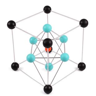 常见金属晶体结构模型初高中大学分子原子球棍大号不锈钢教学演示摆件结晶学晶胞石墨烯金刚石23件套装