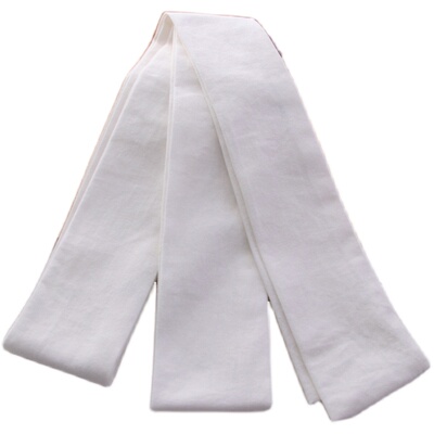 纯色古风棉麻领带配件布丝带复古