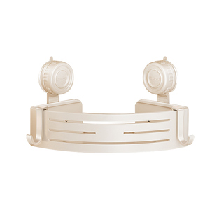 卫生间吸盘置物架免打孔壁挂洗漱台厕所淋浴墙上收纳浴室三角架子