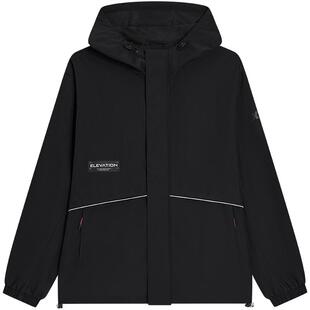 特步防泼水外套男秋季新款男士运动上衣休闲男装冲锋风衣防风夹克