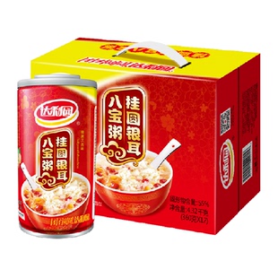 达利园八宝粥桂圆银耳粥360g*12罐/箱即食礼盒送礼佳品分享装