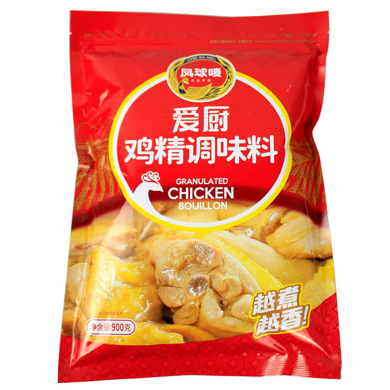 整箱10袋凤球唛鸡精爱厨鸡精调味料900g装煲汤提鲜麻辣烫火锅商用