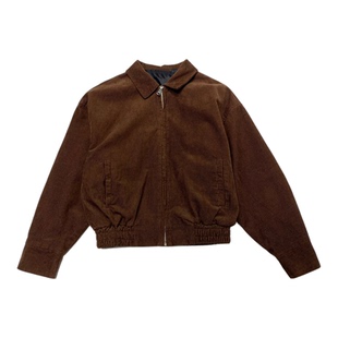 CCA自制美拉德风收腰翻领灯芯绒夹克外套工装复古条绒棒球服开衫