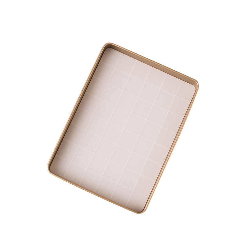 雪花酥模具盘 牛轧糖沙琪玛烘焙工具套装方形金色不沾烤盘diy材料