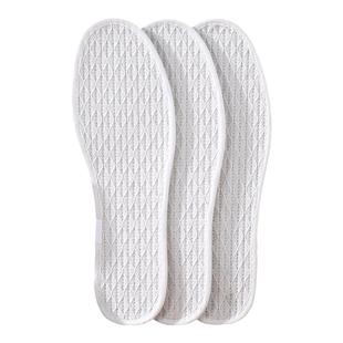 亚麻鞋垫透气吸汗透气男女士超软底舒适棉麻布汗脚防滑皮鞋鞋垫子
