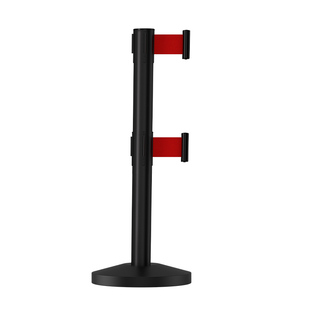 双层一米线栏杆护栏警戒线围栏隔离带伸缩带不锈钢银行排队护栏