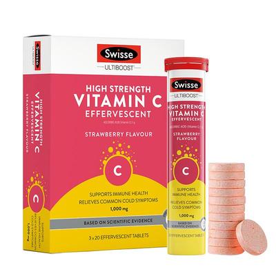 澳洲swisse高浓度维C泡腾片60片