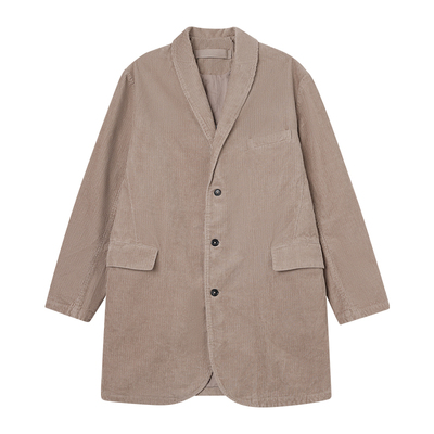 复古灯芯绒外套女早秋西装