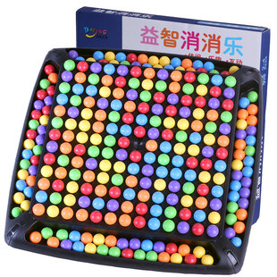 亲子互动开心彩虹消消乐游戏棋盘逻辑专注力儿童益智思维训练玩具