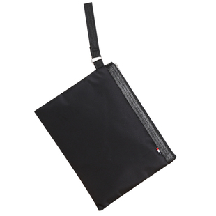 文件袋帆布防水加厚公文袋A4手提资料袋纯色 米高多层拉链袋定制