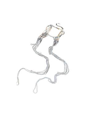 超闪时尚奢华流苏水钻肩链新娘婚纱造型气质披肩宴会夜店领舞项链