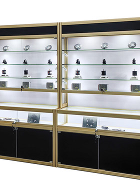 玻璃珠宝首饰柜台展示柜产品柜架