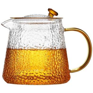 美斯尼玻璃泡茶壶加厚耐高温家用茶水壶小煮花茶茶具套装2025新款