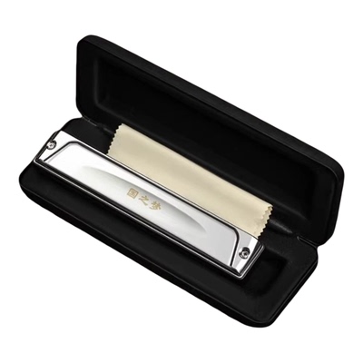 高端口琴正品国光口琴28孔重音专业演奏级复音C调初学者成人学生