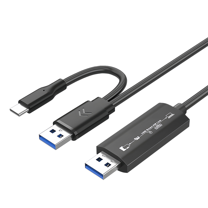 USB3.0对拷线电脑数据互传公对公笔记本共享键盘鼠标台式连接线文件拷贝互传USB双头typec联机数据线传输DKX