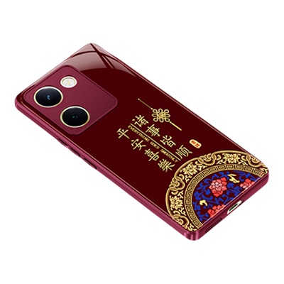 适用vivoY100手机壳Y100i新款Y100t硅胶Y100+全包防摔vivo红色2026新年保护套vivov马年男V2313A女过年丫外壳