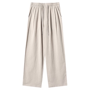 回力休闲裤子男款2026夏季新款宽松运动长裤纯棉薄款透气直筒裤男